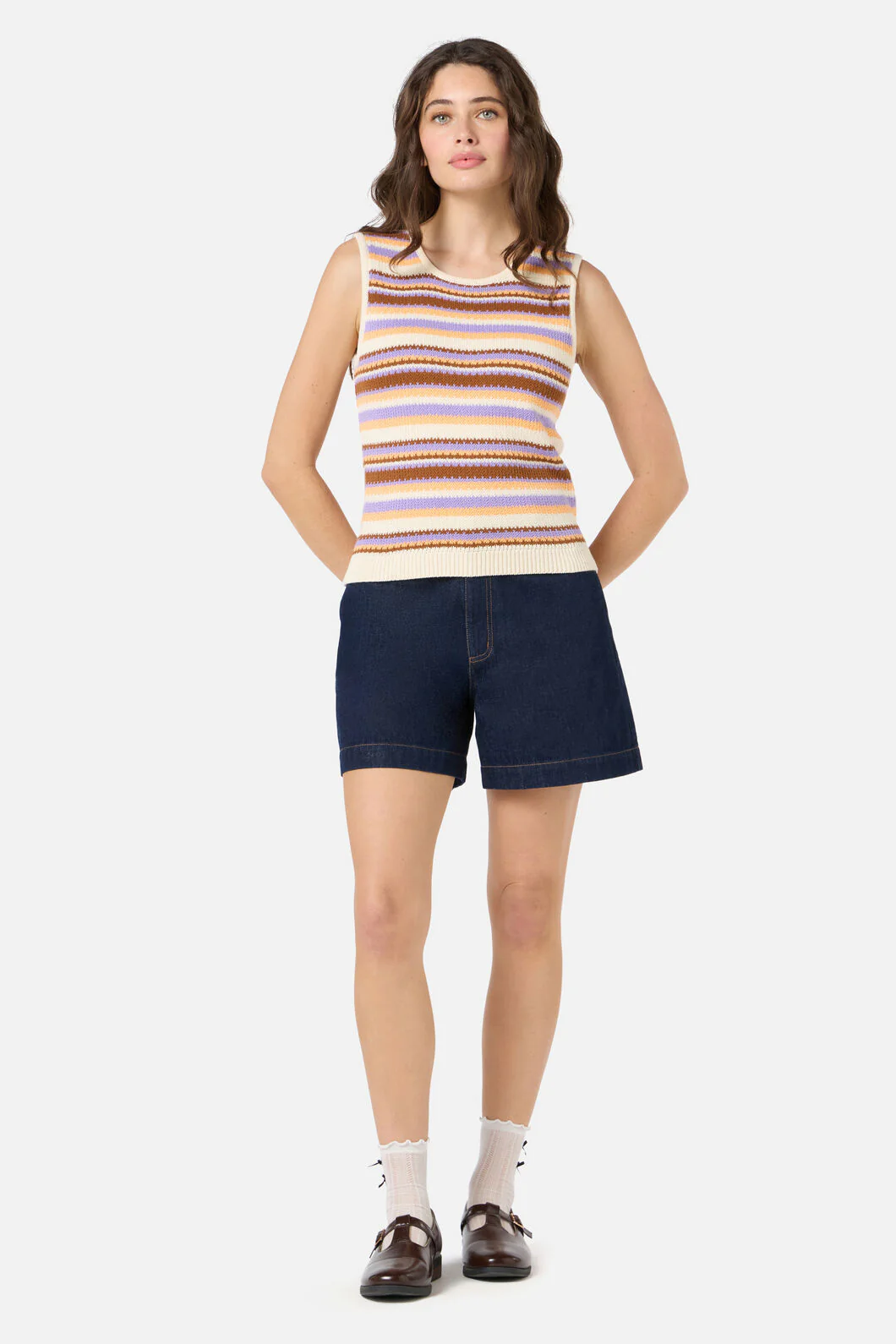 Sunset Stripe Knit Tank - Image 3