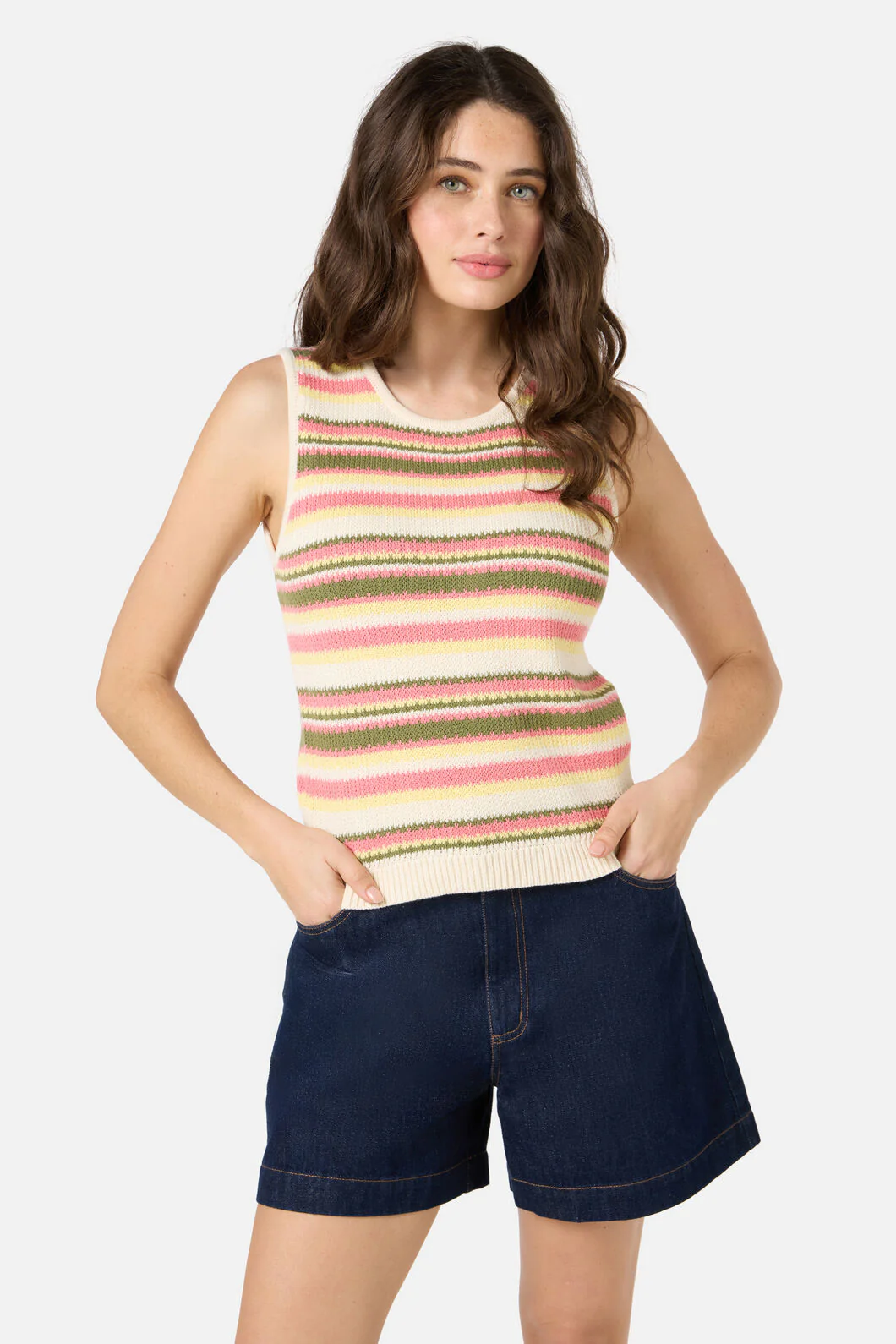 Sunset Stripe Knit Tank - Image 7