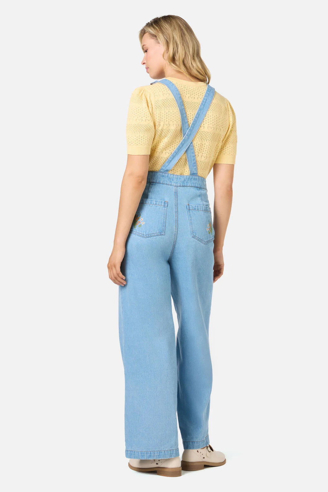 Swan Embroidered Overall - Image 4