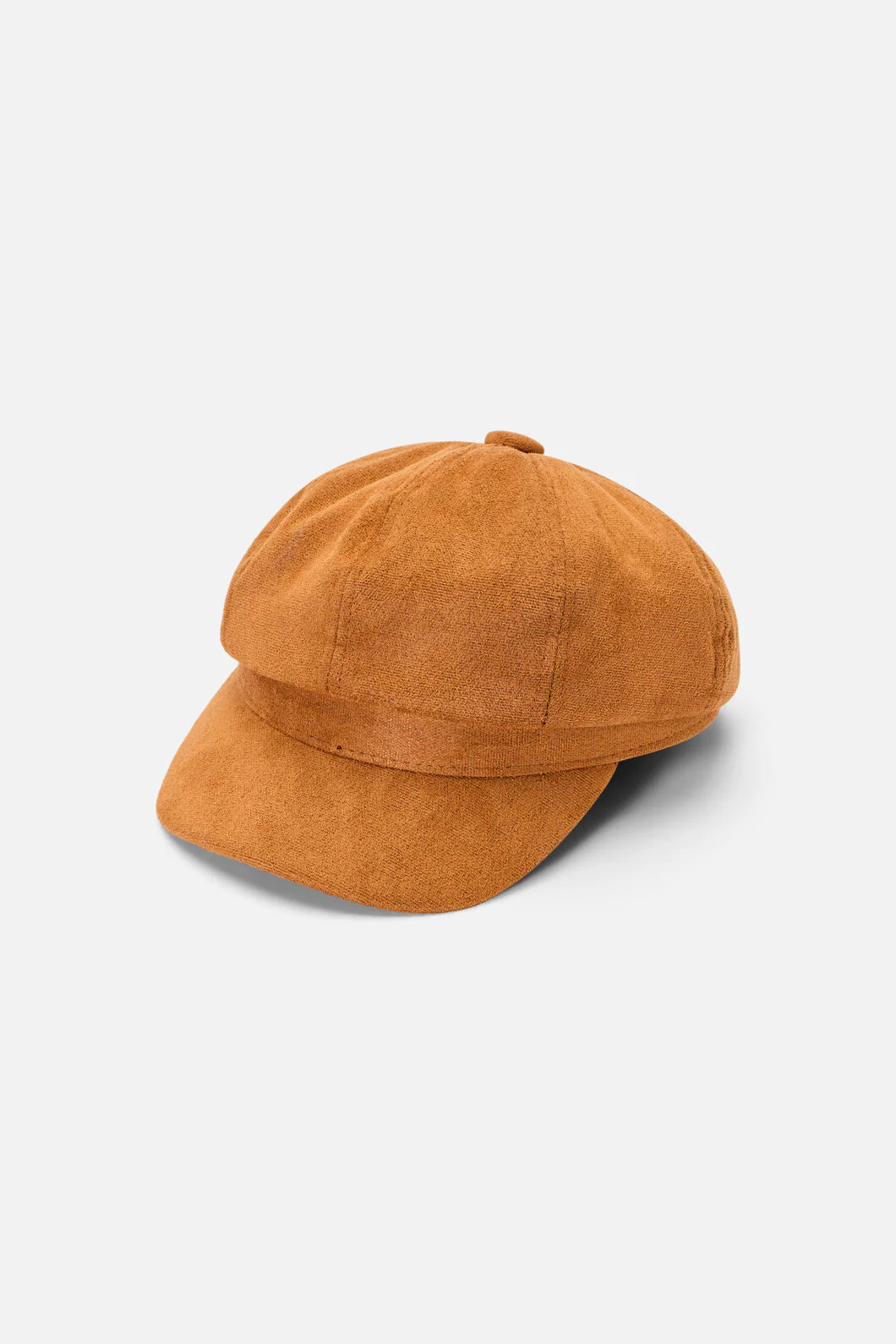 Tan Faux Suede Baker Boy - Image 3