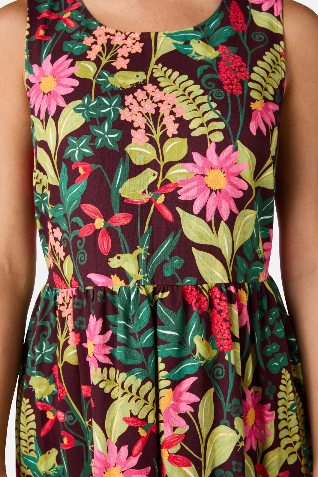 Tiana Tree Frog Midi Dress - Image 6