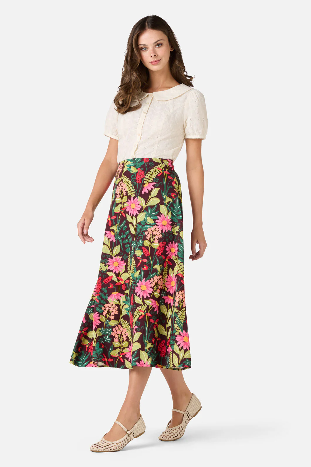Tiana Tree Frog Midi Skirt - Image 3