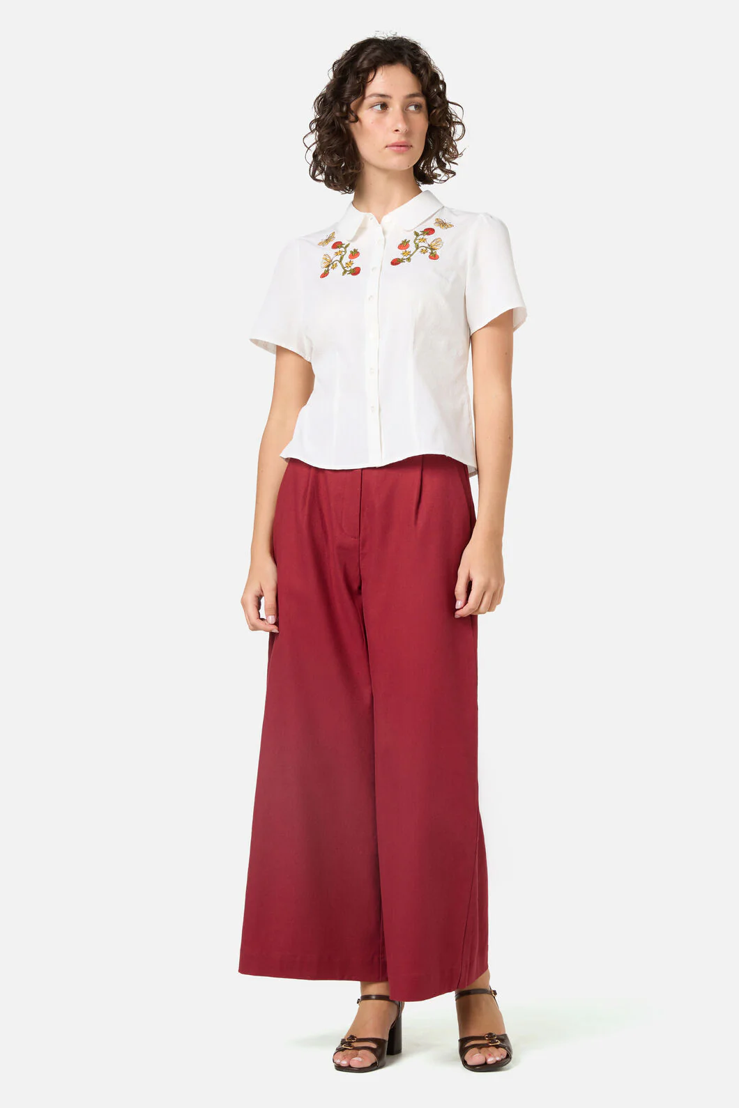 Tomatoes Embroidered Blouse - Image 2