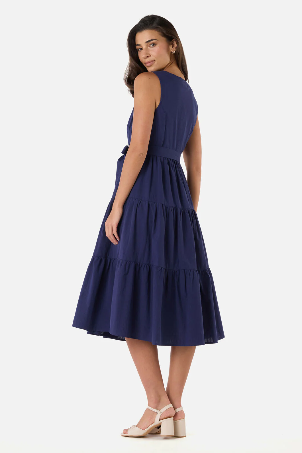 Viola Button Down Midi Dress - Image 4