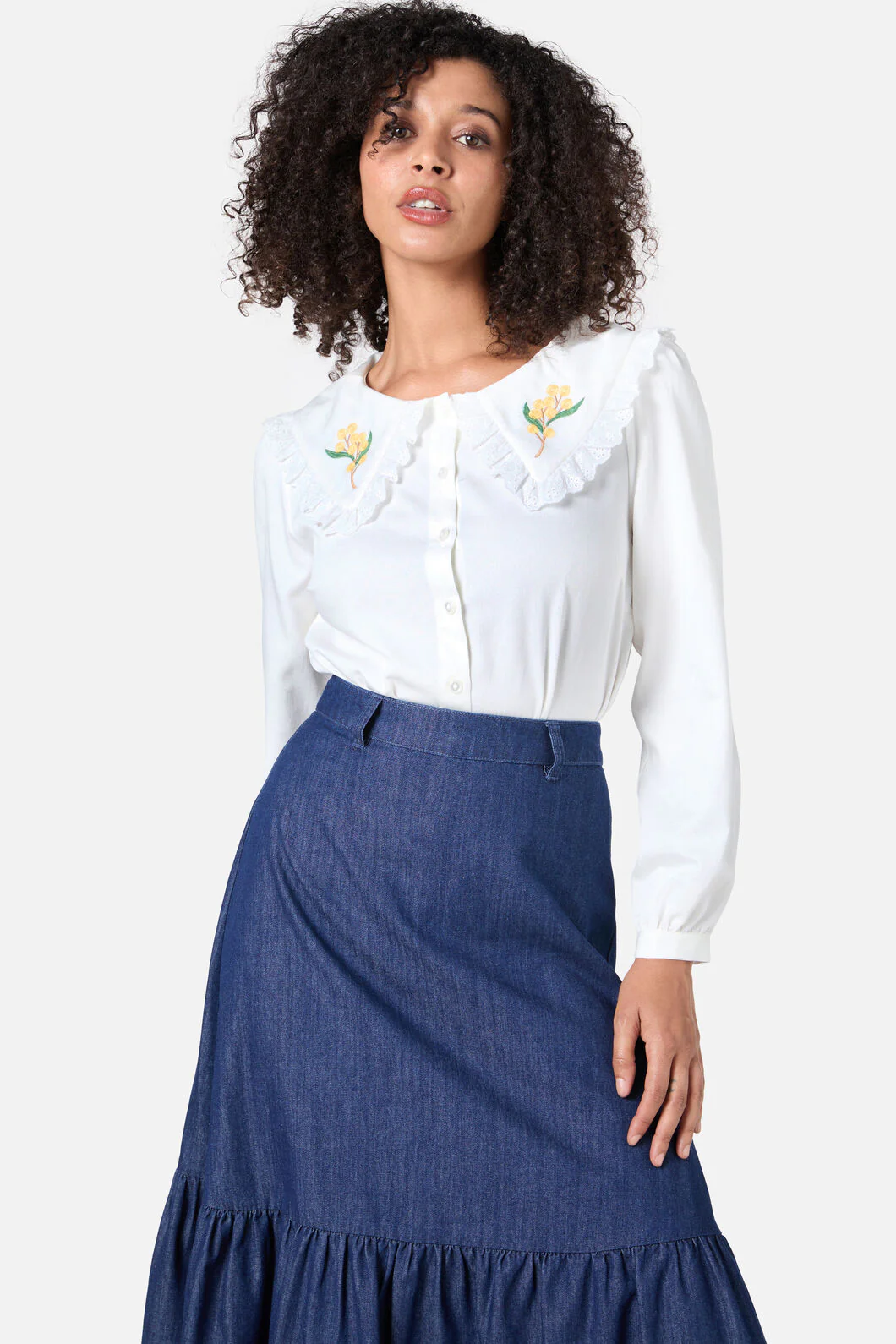 Wattle Embroidered Blouse - Image 2