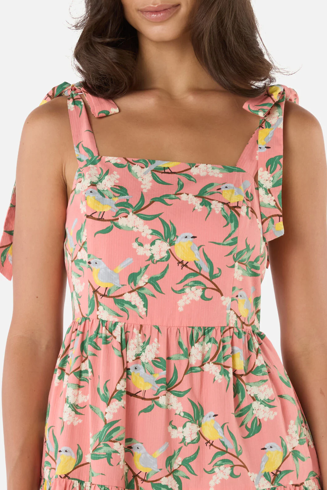 Yellow Robin Tiered Midi Dress - Image 9